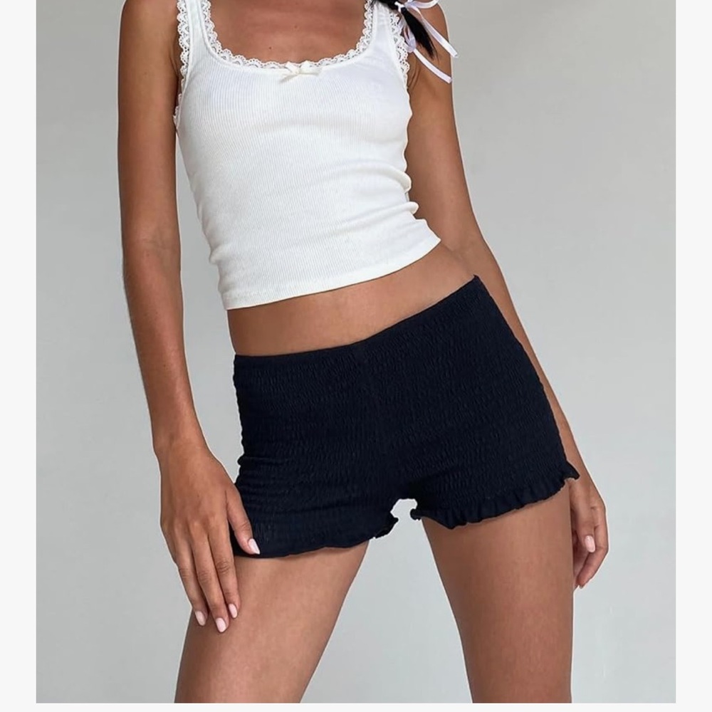 Amazon Essentials Mini Shorts Gingham & Black (2 for 25)